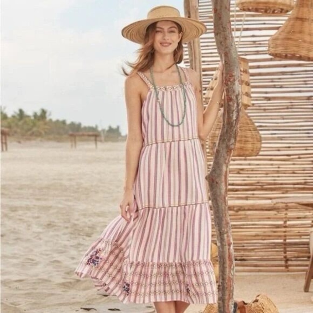 Sundance Veria Midi Dress with pockets Women Size Petite Medium